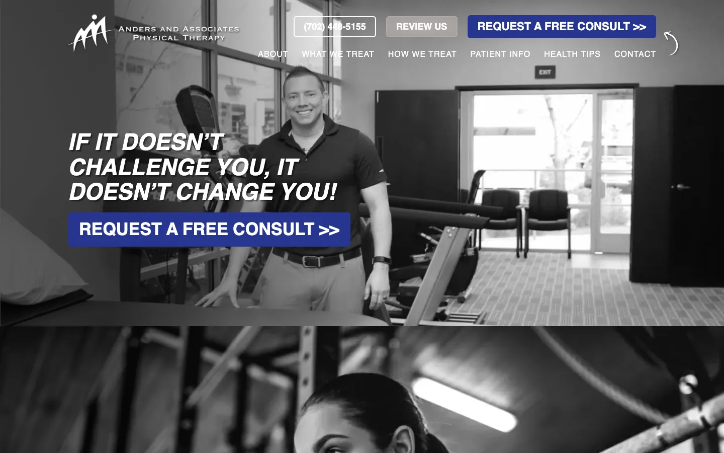 The current Anders and Associates Physical Therapy website